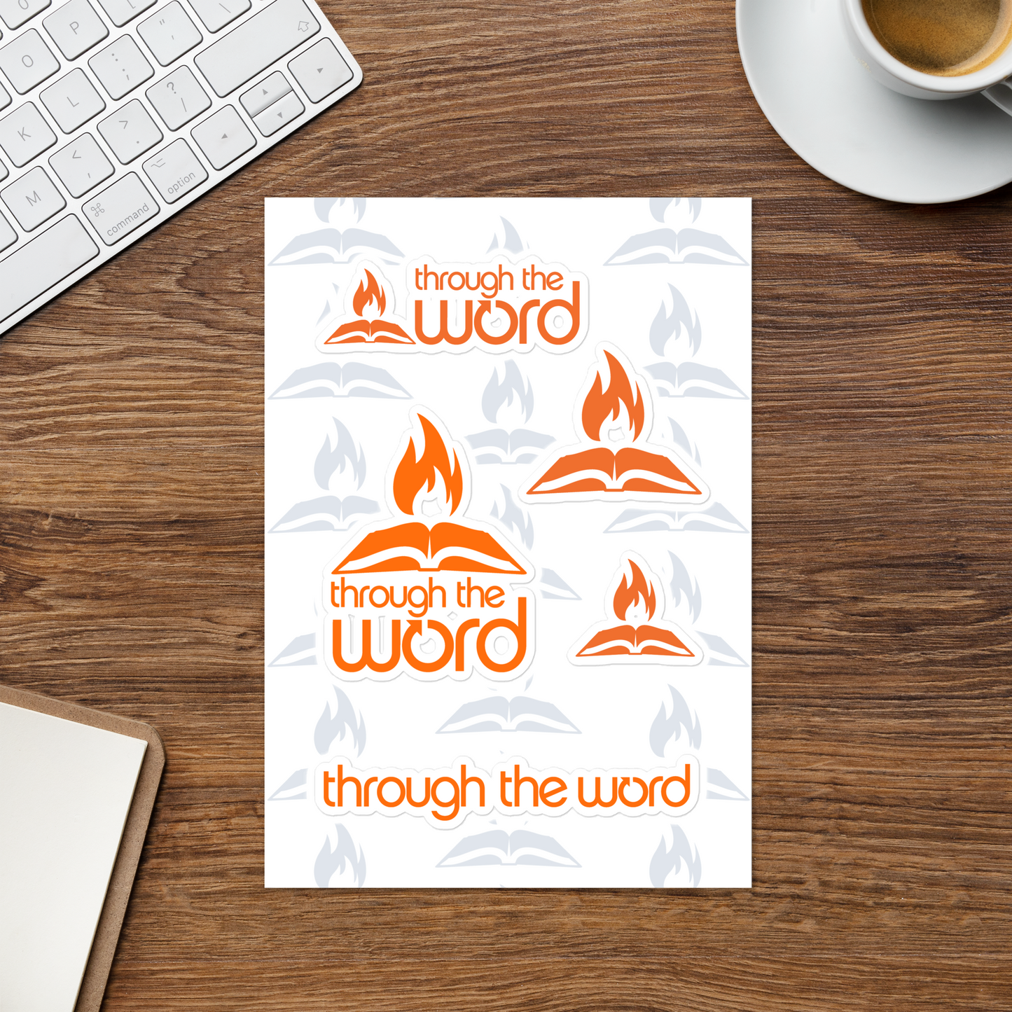 TTW Orange Logo Sticker sheet