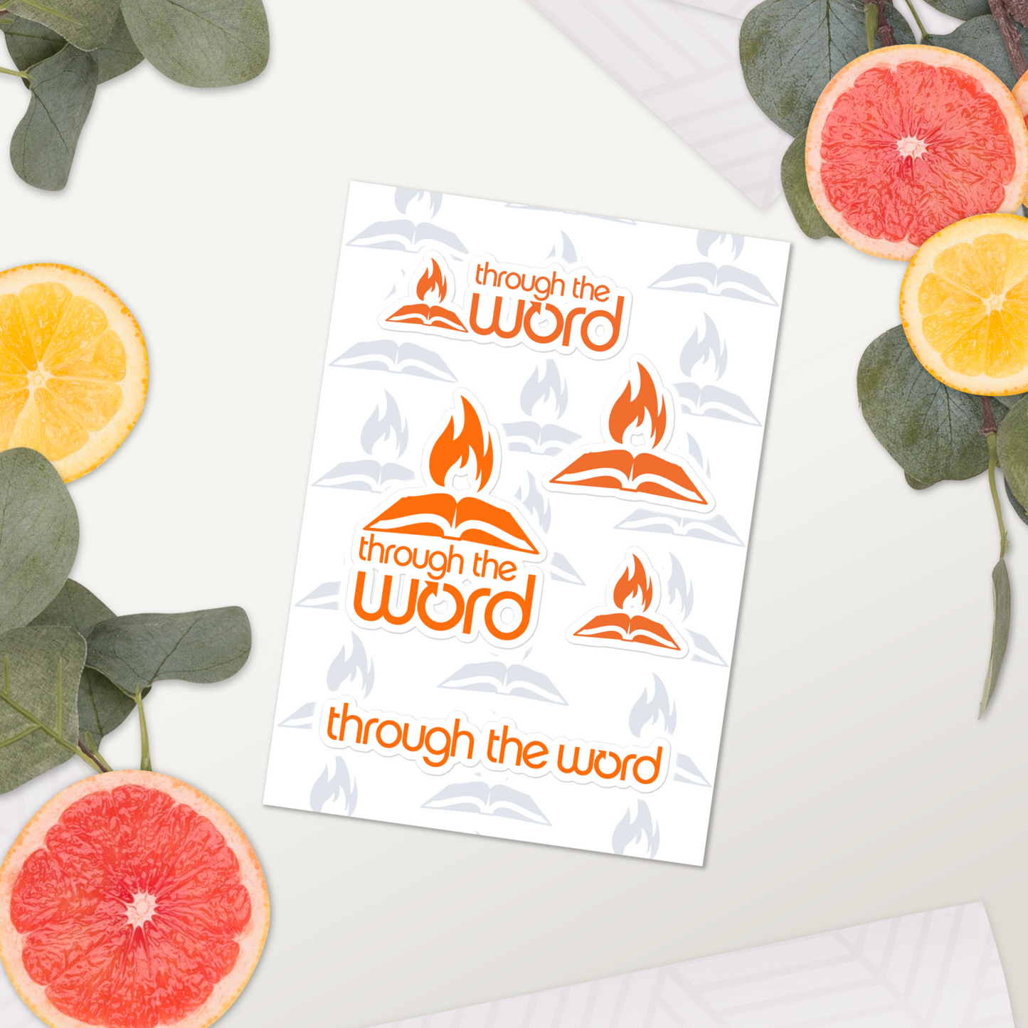 TTW Orange Logo Sticker sheet