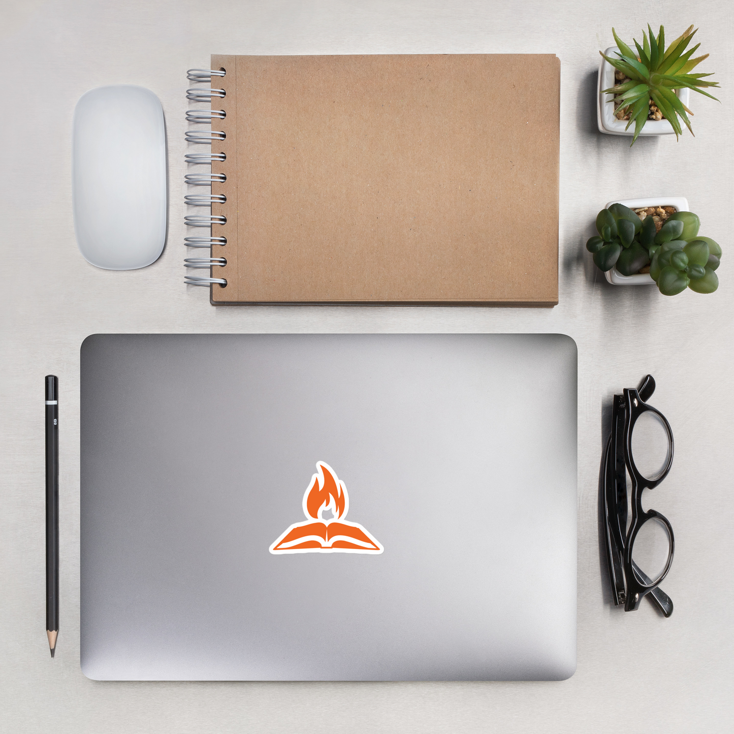 TTW Square Flame Logo Sticker - Various Sizes