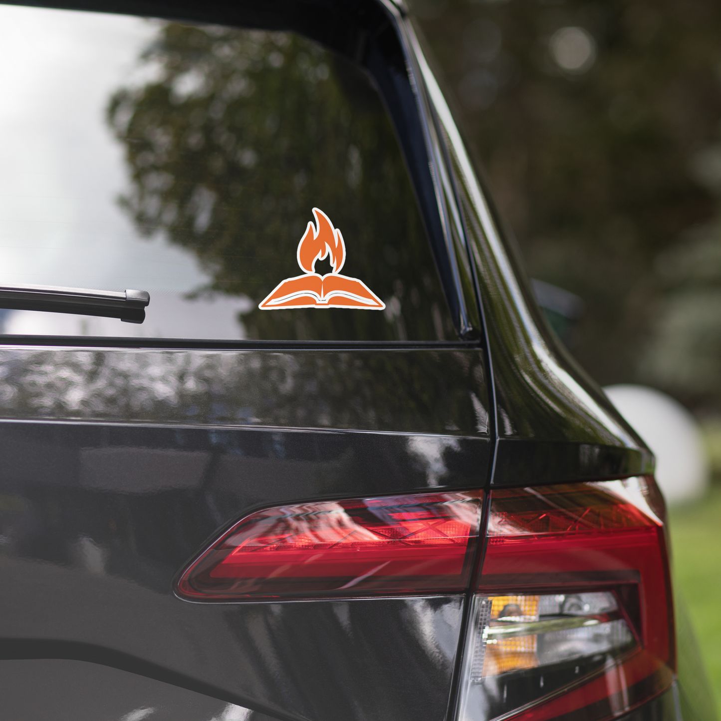 TTW Square Flame Logo Sticker - Various Sizes