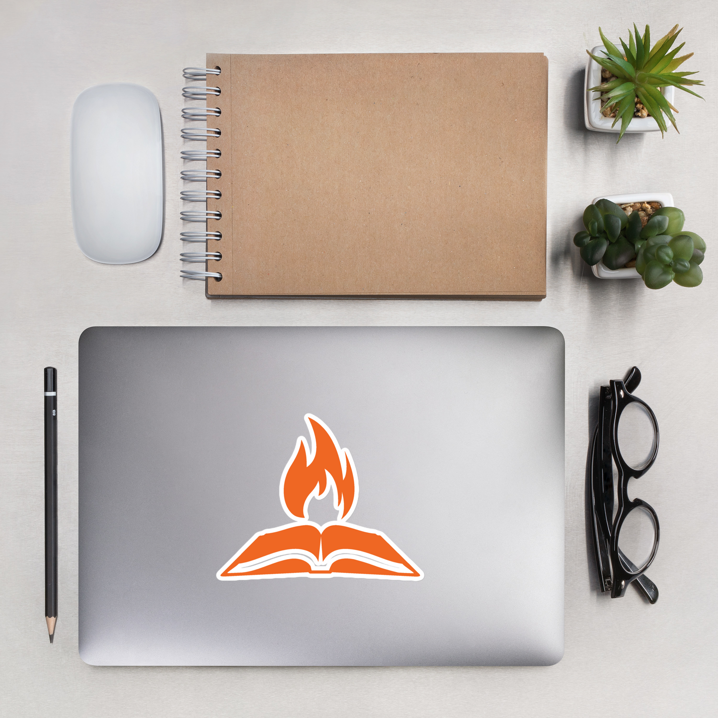 TTW Square Flame Logo Sticker - Various Sizes