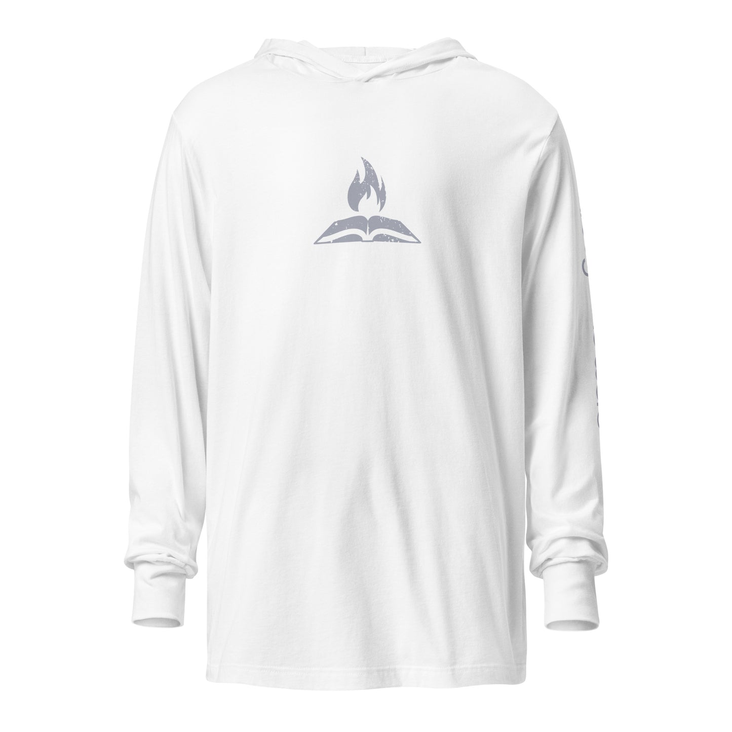 TTW Hooded Long Sleve Shirt - Flame + Wordmark Sleeve