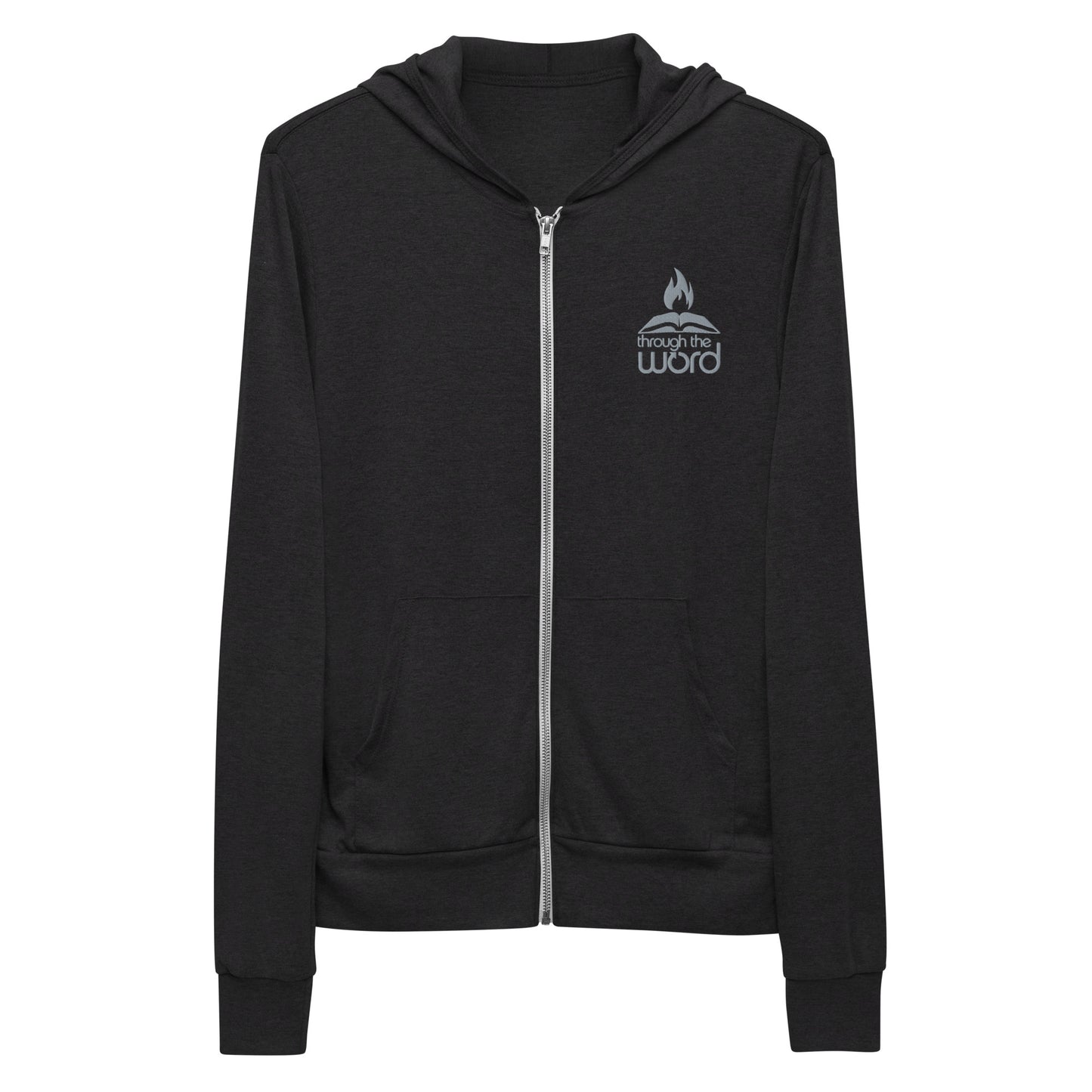 TTW Embroidered Logo Lightweight Hooded Zip-up