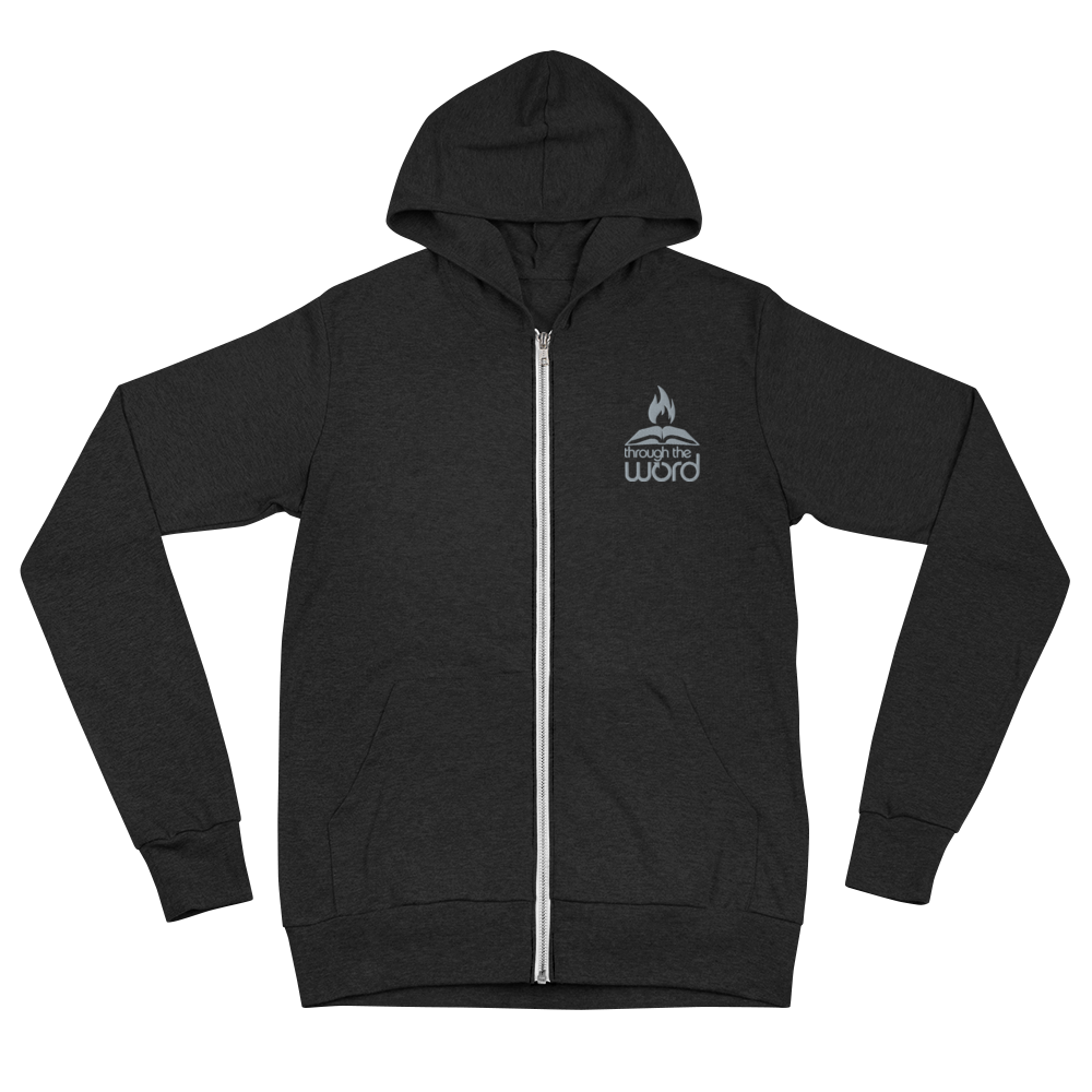 TTW Embroidered Logo Lightweight Hooded Zip-up