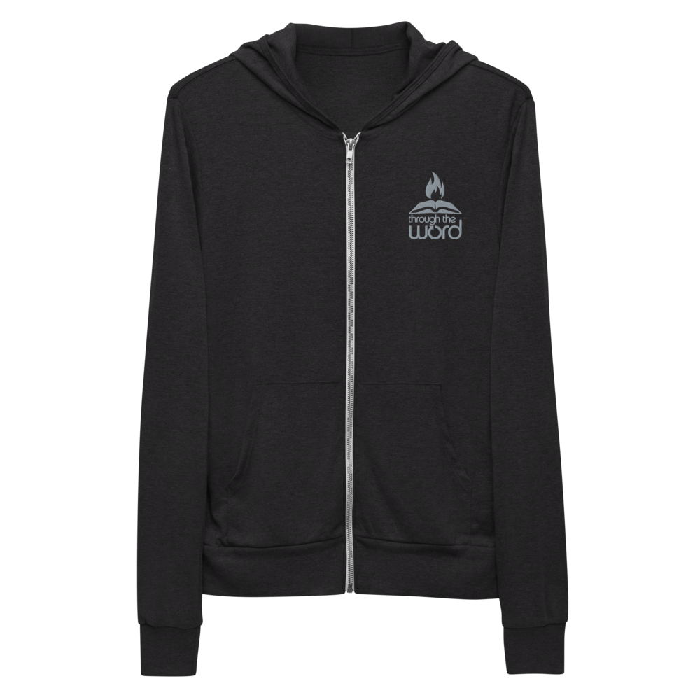 TTW Embroidered Logo Lightweight Hooded Zip-up