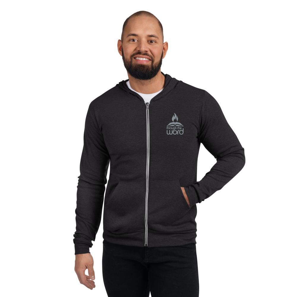 TTW Embroidered Logo Lightweight Hooded Zip-up