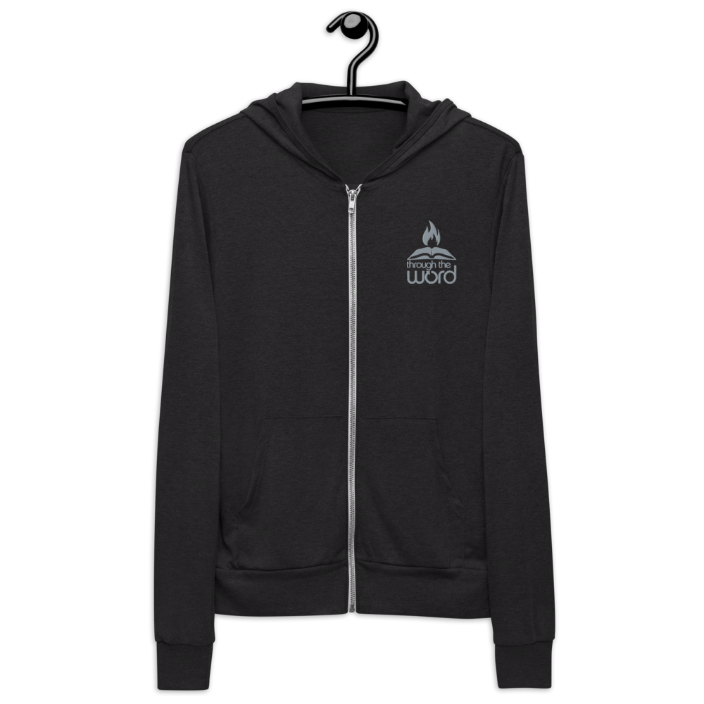 TTW Embroidered Logo Lightweight Hooded Zip-up