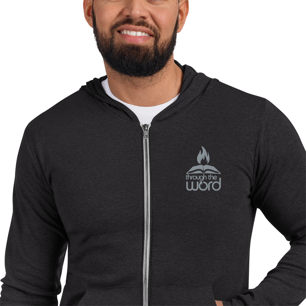 TTW Embroidered Logo Lightweight Hooded Zip-up