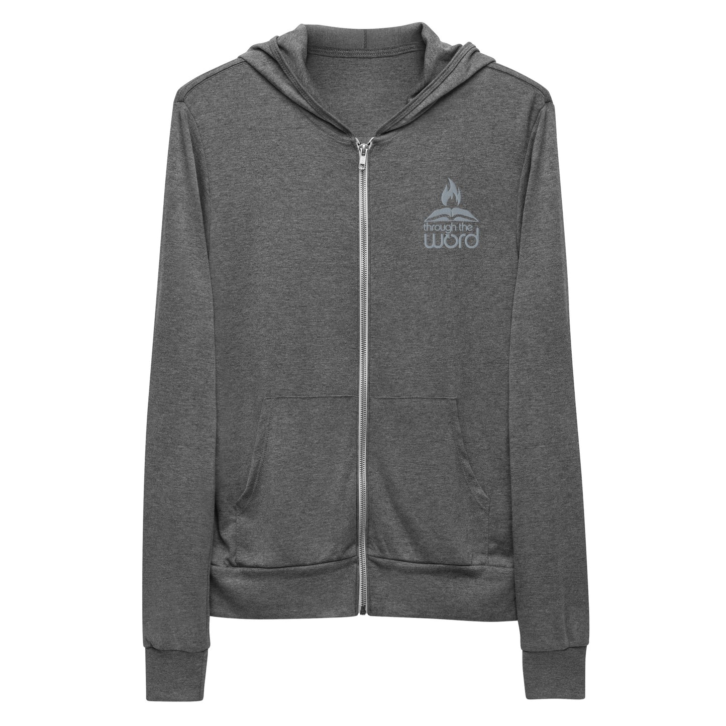 TTW Embroidered Logo Lightweight Hooded Zip-up
