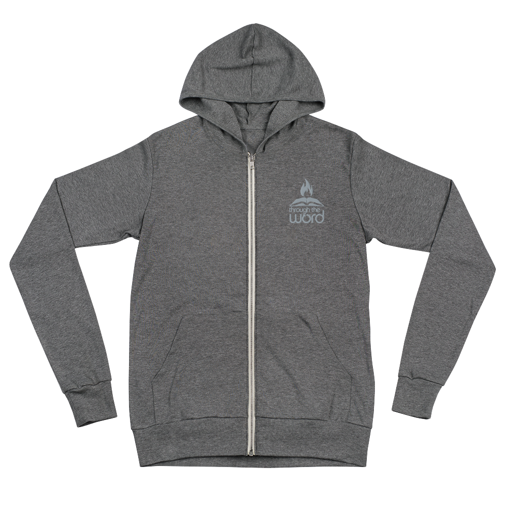 TTW Embroidered Logo Lightweight Hooded Zip-up