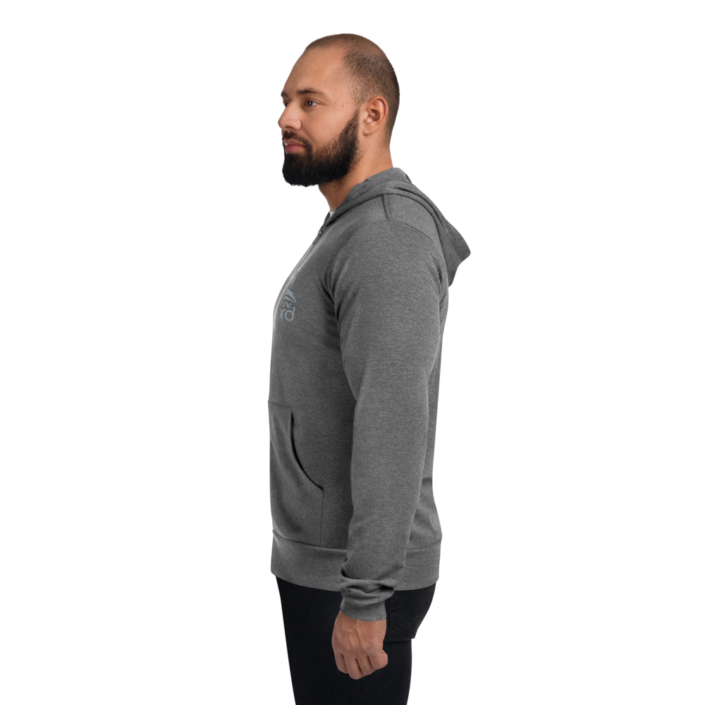 TTW Embroidered Logo Lightweight Hooded Zip-up