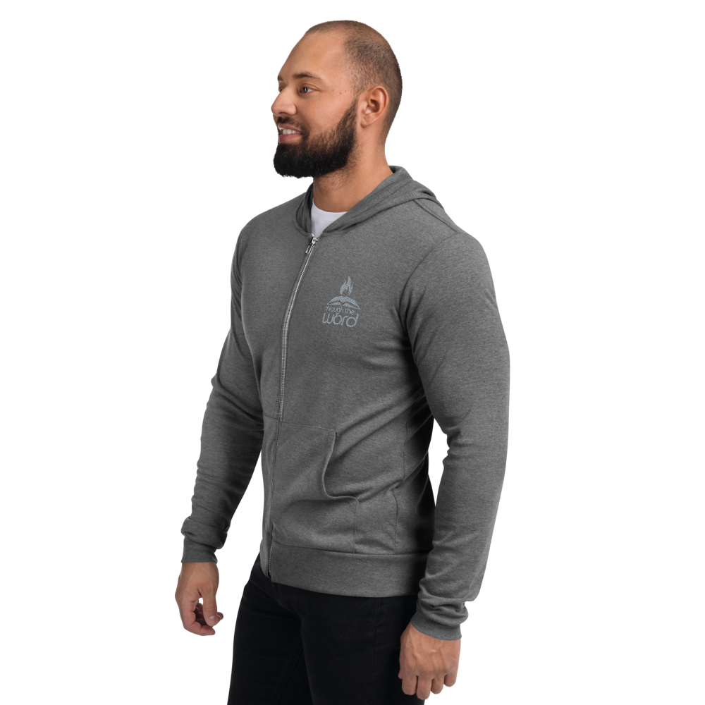 TTW Embroidered Logo Lightweight Hooded Zip-up