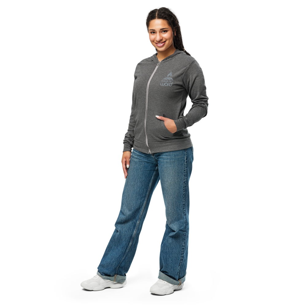 TTW Embroidered Logo Lightweight Hooded Zip-up