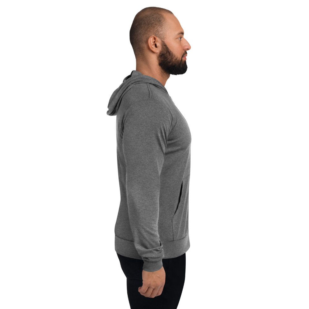 TTW Embroidered Logo Lightweight Hooded Zip-up