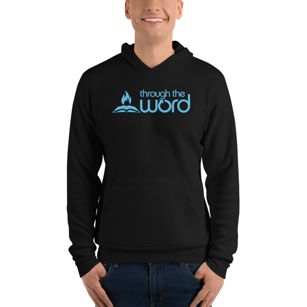 TTW Unisex Soft Lightweight Hoodie - Blue Logo