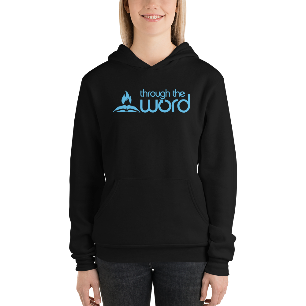 TTW Unisex Soft Lightweight Hoodie - Blue Logo
