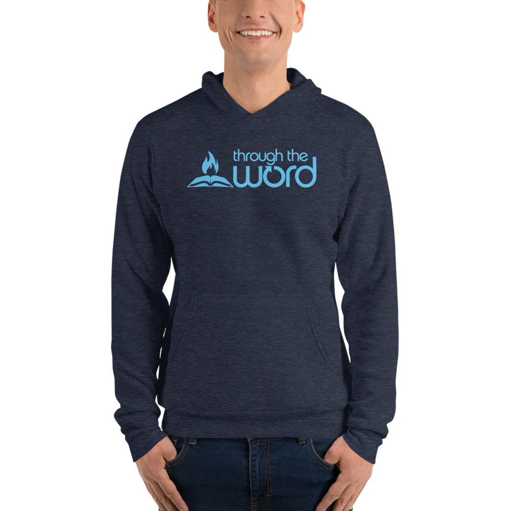 TTW Unisex Soft Lightweight Hoodie - Blue Logo