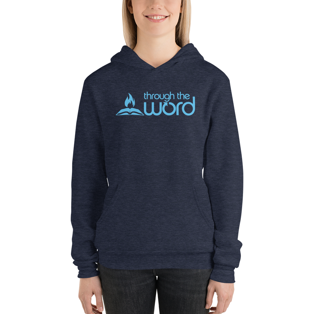 TTW Unisex Soft Lightweight Hoodie - Blue Logo