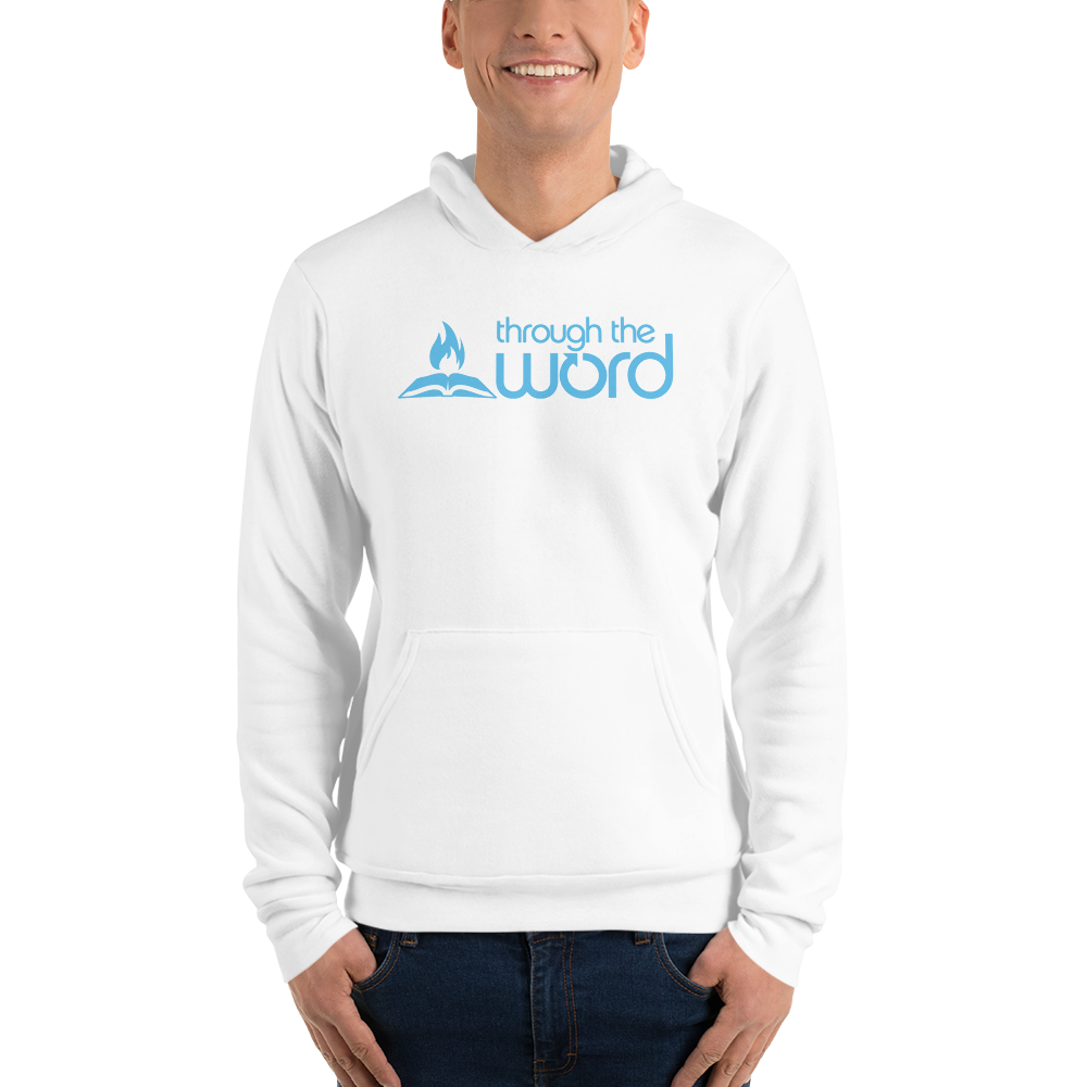 TTW Unisex Soft Lightweight Hoodie - Blue Logo