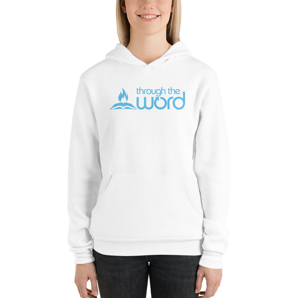 TTW Unisex Soft Lightweight Hoodie - Blue Logo