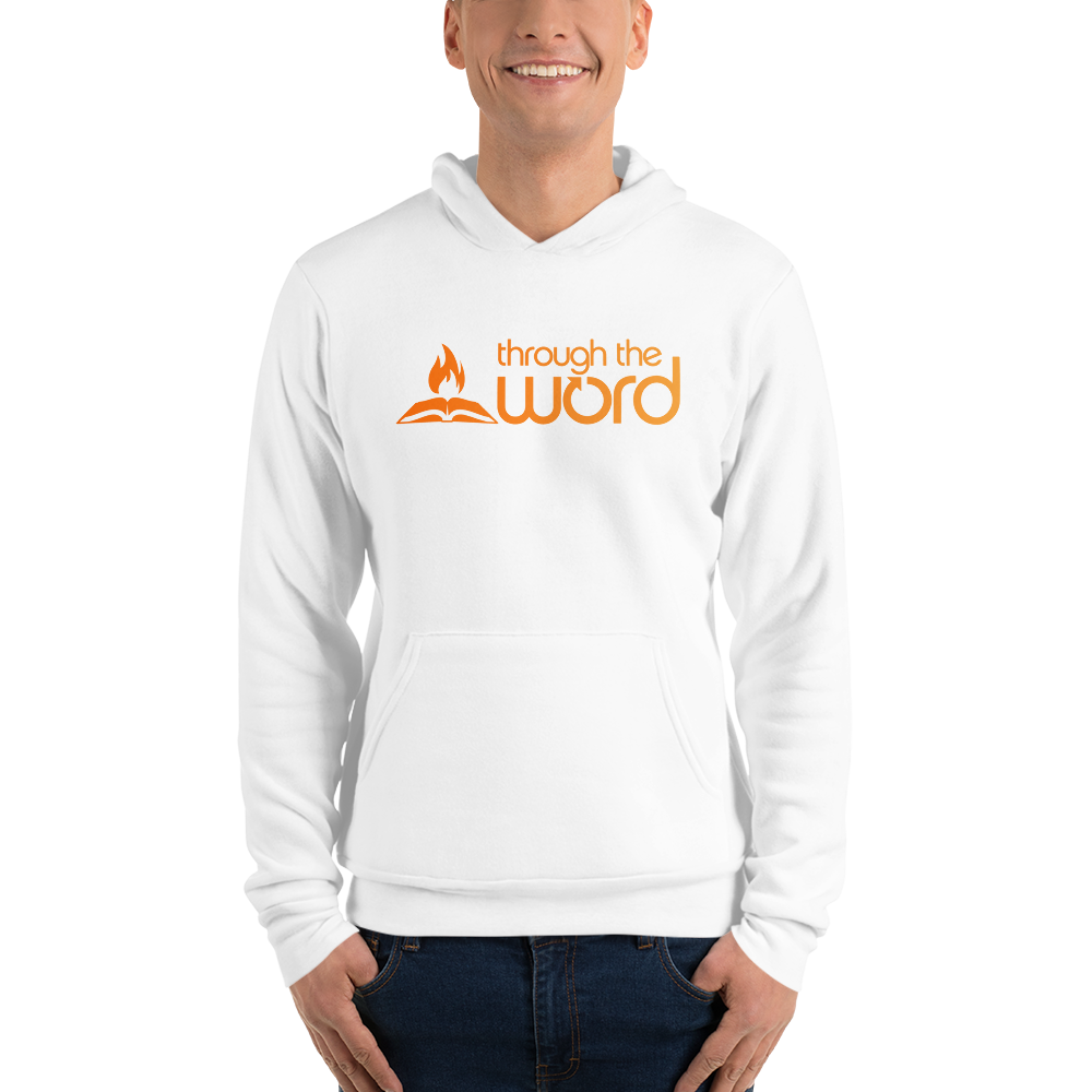 TTW Unisex Soft Lightweight Hoodie - Orange Gradient Logo