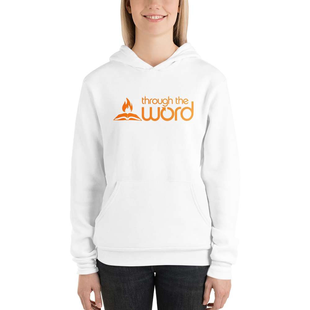 TTW Unisex Soft Lightweight Hoodie - Orange Gradient Logo