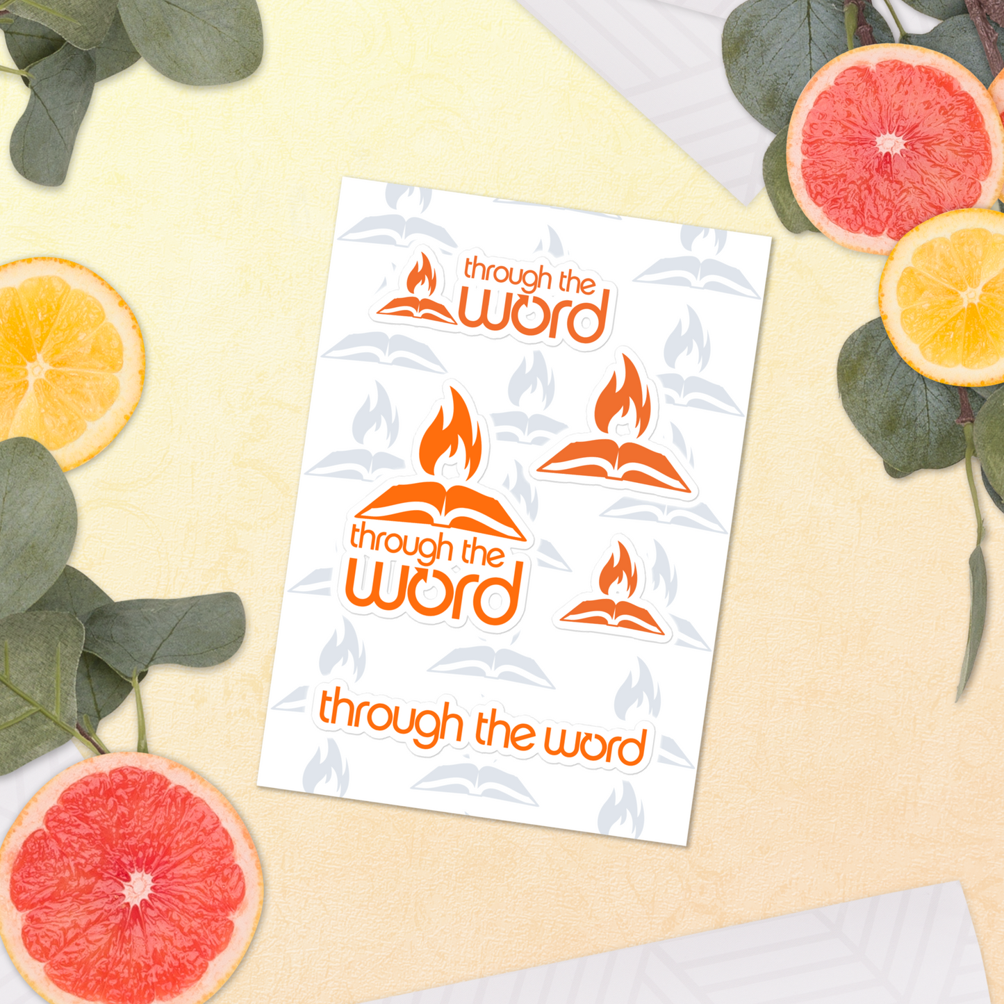 TTW Orange Logo Sticker sheet