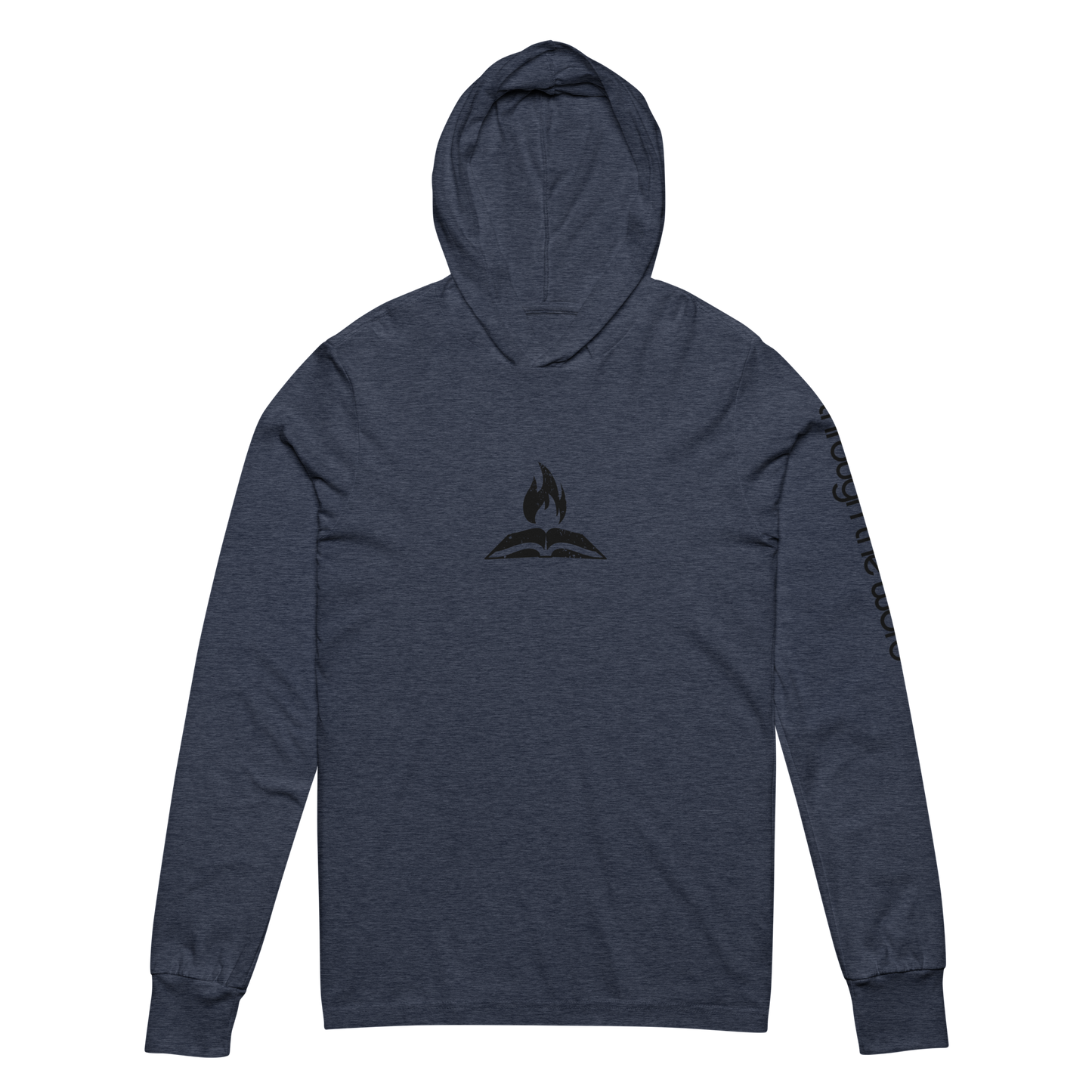 TTW Hooded Long Sleve Shirt - Flame + Wordmark Sleeve
